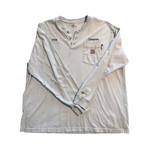 Carhartt Men's White Long Sleeve FR Shirt